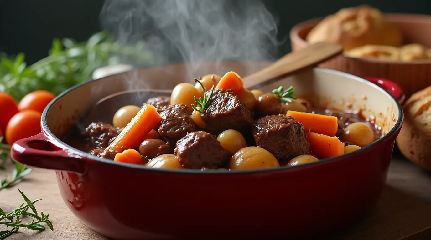 Boeuf Bourguignon Recette de Grand-mère